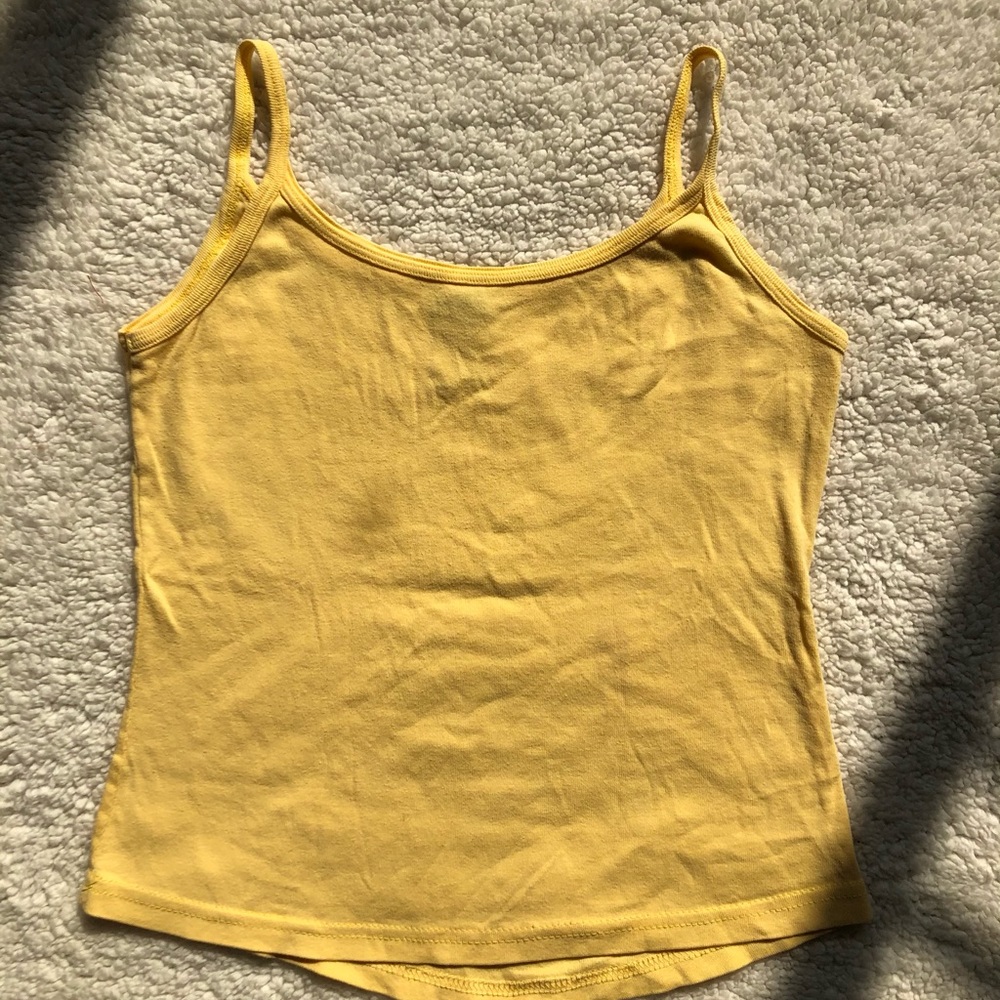 Yellow cami crop top